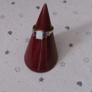 Opal & Iolite Gemstone 14kt ring